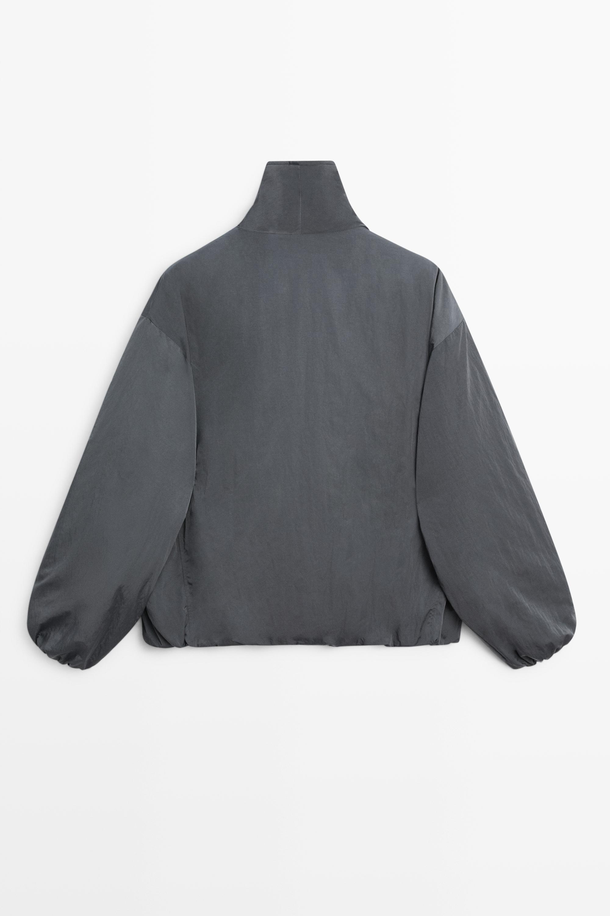 Quilted bomber jacket